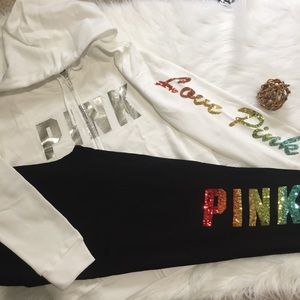NWT.NIP. BLING PERFECT FULL ZIP HOODIE AND JOGGERS